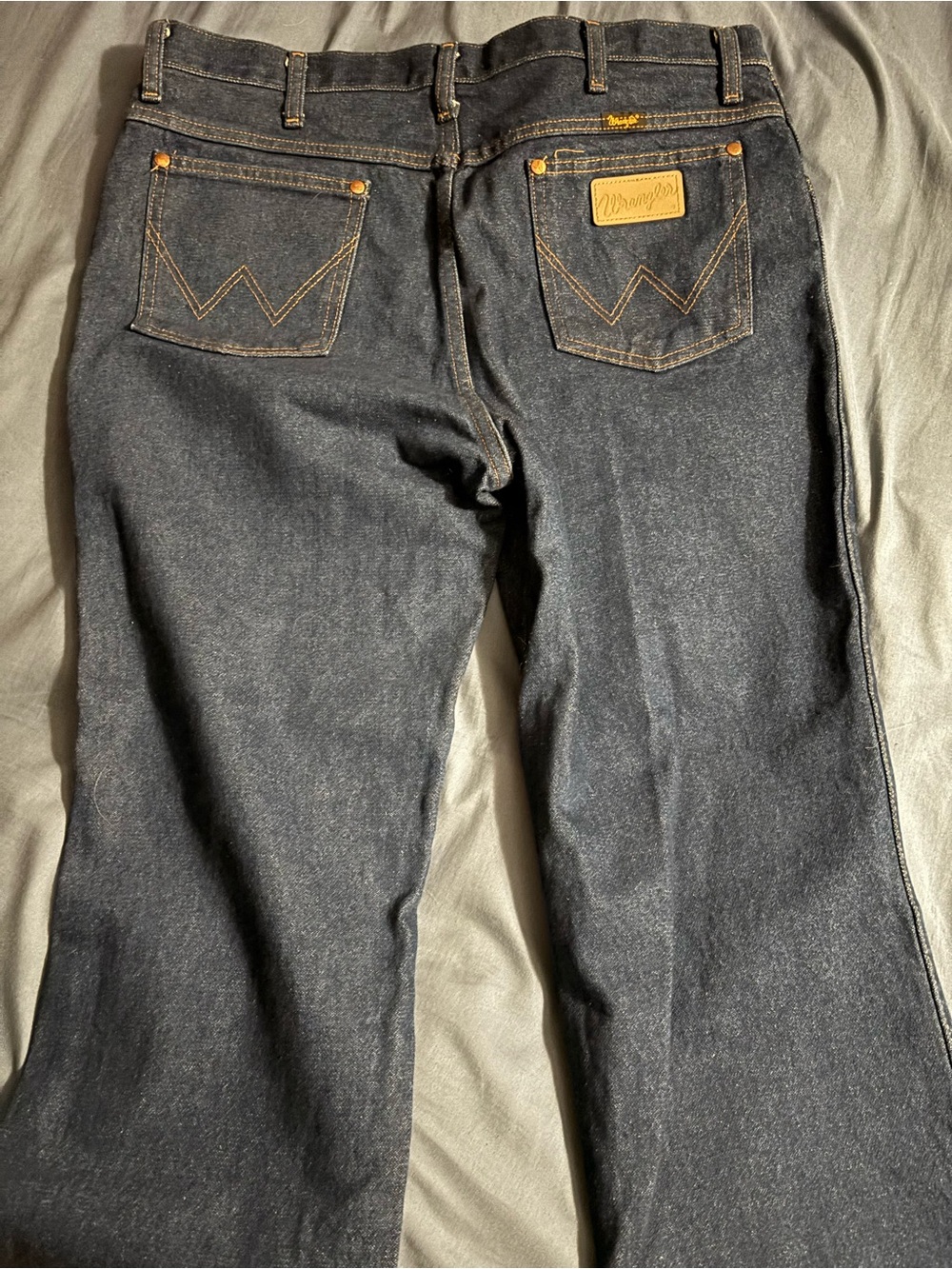Wrangler Black Denim Jeans with Contrast Stitching